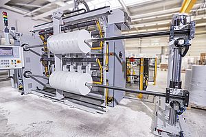 6. Automatisches Abschieben der fertigen Rollen
